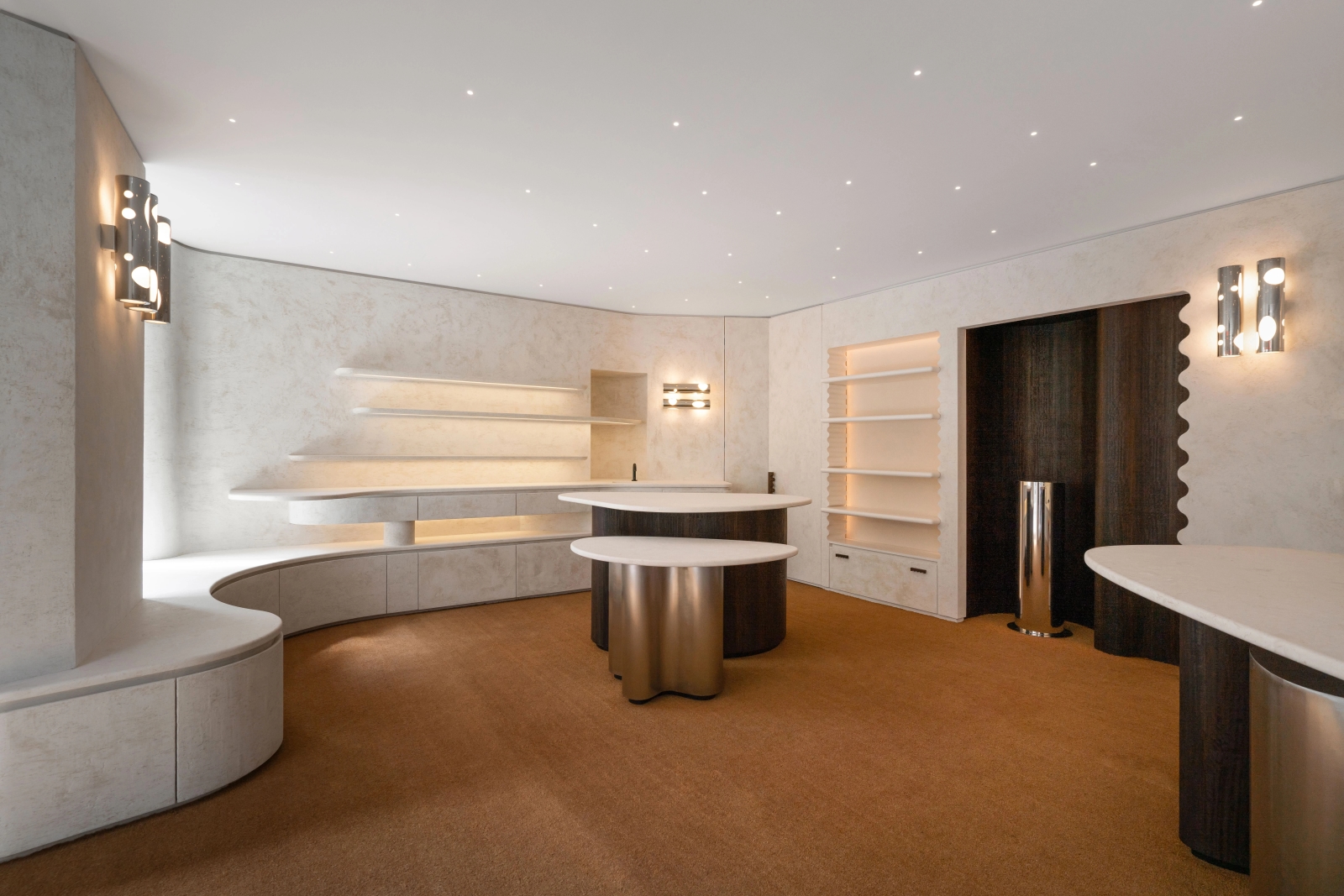 Intérieur luxueux réalisé par Maison & Matières - Enduits décoratifs et béton ciré